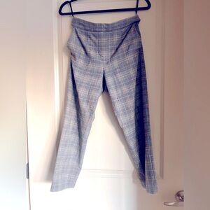 Aritzia Gray Plaid Pants